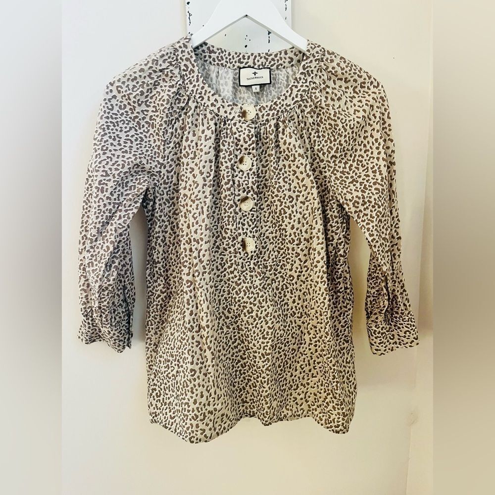 TUCKERNUCK Leopard Print Women's Top; Size Small - Picture 2 of 8